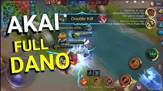 AKAI COM ITENS DE DANO + BUILD / Mobile Legends