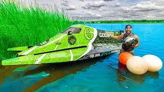 RACE TRAINING My NEW F-1 Championship Boat For The FIRST TIME!! (Dangerous Accident...)