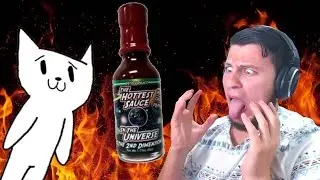GHOST PEPPER HOT SAUCE CHALLENGE | Cat Mario