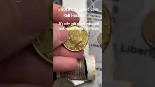 🏅GOLD Coin Found Coin Roll Hunting!!! #shorts #coinrollhunting #gold