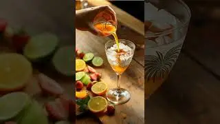 POV Bartender ASMR | Quick Colorful Cocktail Craft |