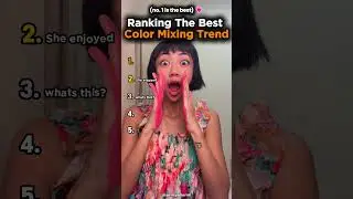 Ranking The Best Colour-Mixing Trend (new)💗✨ #tiktokviral