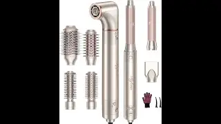 Deluxe 8-in-1 Air Styler Pro 2025 by Rylena, Hair Dryer Brush ( live demo)