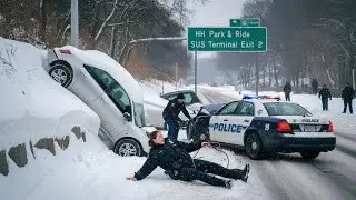 Extreme Winter Driving Fails &ndash; Cars Spinning on Ice
