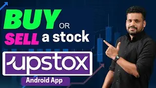 How to buy or sell a stock | UPSTOX android mobile app malayalam