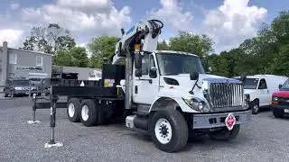 Lewis Motor Company - 2008 International 7400 EFFER 340 Knuckle Boom Flatbed Auto for sale on eBay!