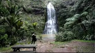 Kitekite Falls , New zealand