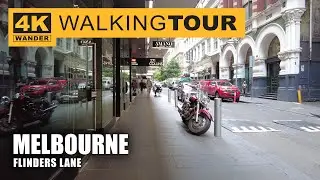 Flinders Lane Walking Tour in Melbourne, Australia (4K 60fps)