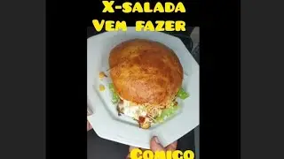X-salada deixe tudo pronto na geladeira, a hora que você quiser é só fazer.