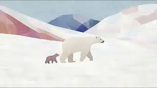 Polar Bears Arctic Landscape &ndash; 4K Framed TV Art Screensaver
