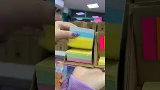 Sticky notes and pencil holder #creative #art  #sharpie #shorts #stationery #asmr #alışveriş