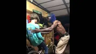 White boy meets crackhead dancing