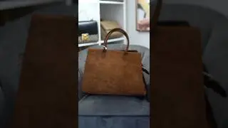 The perfect brown suede bag under $200 from W Concept #brownbag #brownsuede #fallbags #suedebag