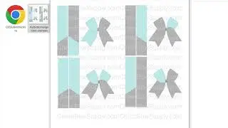 Cheer Bow Sublimation Design Template Download Overview