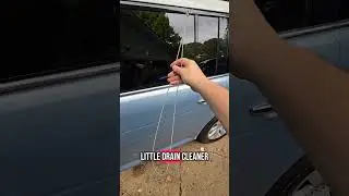 Cleaning out the sunroof drains on our 2009 Ford Flex #FordFlex #Sunroof #Cleaning #Clogged #Drain