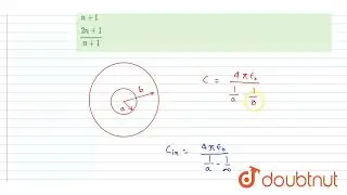 The capacity of an isolated sphere is increased n times when it is enclosed by an earthedconcent...