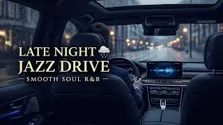 3Hours Late Night Jazz Drive 🌧️ Smooth Soul R&B Instrumental for Relax, Focus & City Night Vibes