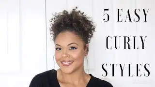 5 EASY Curly Styles Tutorial- ShannaMarieB