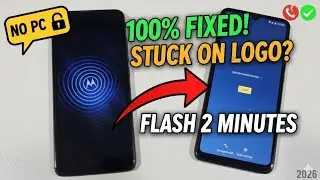 Moto G Power / G Play Stuck on Logo 100% Fix (No PC) 2026 | Flash Without Computer
