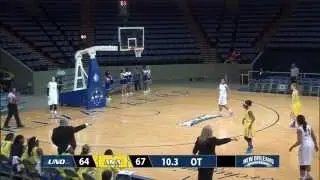 Women's Basketball Highlight - Danielle Davis buzzer-beater vs. McNeese (Feb. 5, 2015)