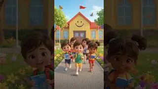 School Time Fun Song 🎒 | Back to School Kids Song | Learn About Friends, Bus & Books | Nursery Rhyme