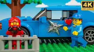 Shuriken Practice Went Horribly Wrong in LEGO City! ✴️🚗😬
