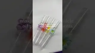 DIY cuticle oil pens 🌺 #nails #nailtutorial #cuticleoil