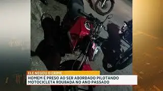 Polícia Militar recupera motocicleta roubada e prende suspeito no Anjo da Guarda