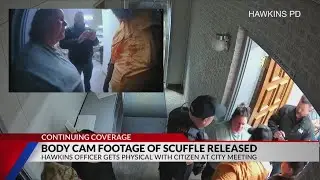 VIDEO: Hawkins officials release footage of dispute between resident, police officer