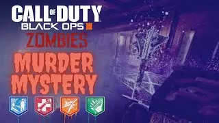 BO3 Zombies BUT its a custom map !!! Murder Mystery Escape Room !!! Complete Ester Egg Gameplay !!!
