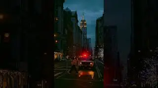 NEW YORK AT NIGHT: Street photography w/ Canon R5 - Empire State Building, Manhattan, USA #shorts