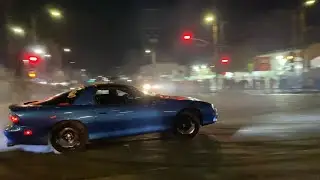 G37 GOSE INTO CROWD!! (LA Takeovers)