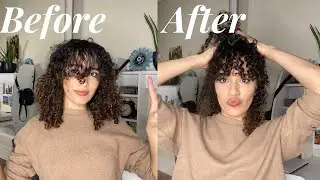 HOW TO: DIY CURLY BANGS/ QUARANTINE THINGS TO DO