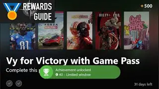 V for Victory with Game Pass Punch Card Guide for Microsoft Rewards on Xbox - Unlock 3 Achievements