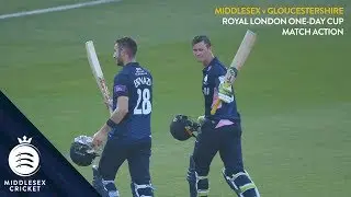 ESKINAZI & GUBBINS RECORD PARTNERSHIP SEAL VICTORY | MIDDLESEX v GLOS | MATCH ACTION
