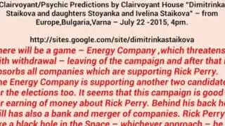 US Election 2016 -Confirmation of HOTTEST NEWS PREDICTIONS by Clairvoyant Dimitrinka Staikova