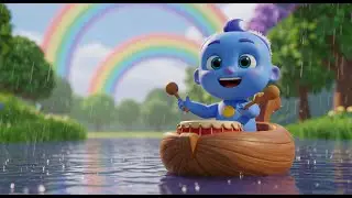 Baby Kito&rsquo;s Rain Drum River Journey | Rhythmic Nursery Rhyme & Kids Songs for Toddlers 🌧️🥁⛵