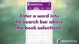 Inductive Bible Study App Tutorial - Word Search