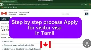 Apply for Canada visit visa in Tamil 2024 | Step by Step process Tamil | Canada visitor visa tamil