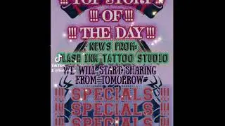 FLASH INK TATTOO STUDIO have some NEWS