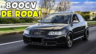 NÃO ASSISTA ESSE VÍDEO ISSO É ESCROTO 💀 AUDI S3 DE 800CV DE RODA