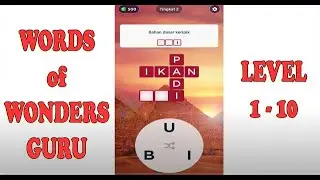 WOW GURU ‼️WORDS OF WONDERS GUR LEVEL 1-10 || PLAY GURU