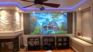 FULL 1080P PROJECTOR WITH 16:9 AND 2.35:1 RATIO, 10 X 20 BLACKOUT CLOTH , ECLIPSE 4K ULTRA  SOLD!