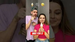 One Ice Cream Two People 😮 | Viral Ice Cream Short #shorts #icecream