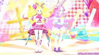 (Doll Dancer MMD) Precure x VRoid  - Viva Happy (Cure Idol & Answer)