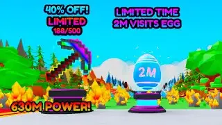 Pickaxe Mining Simulator | Hatching on the 2M Visits Egg!!