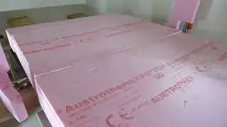 XPS Austrotherm 140 mm schr&auml;g schneiden mit Heissdraht f&uuml;r Bodengleiche Dusche 05.2025 Rollen imText