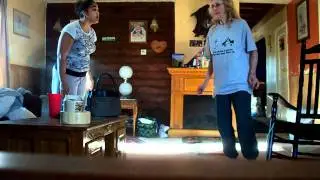 Pranking Grandma with Cracked TV screen