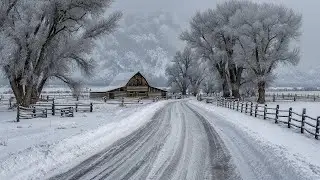 Snowy Village & Mountain Piano 2026 – Cozy Winter Music for Study & Sleep