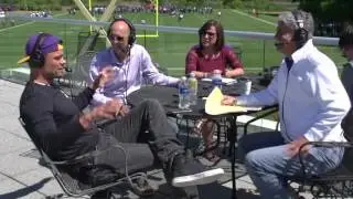 Josh Duhamel Joins Paul Allen At Minnesota Vikings OTAs